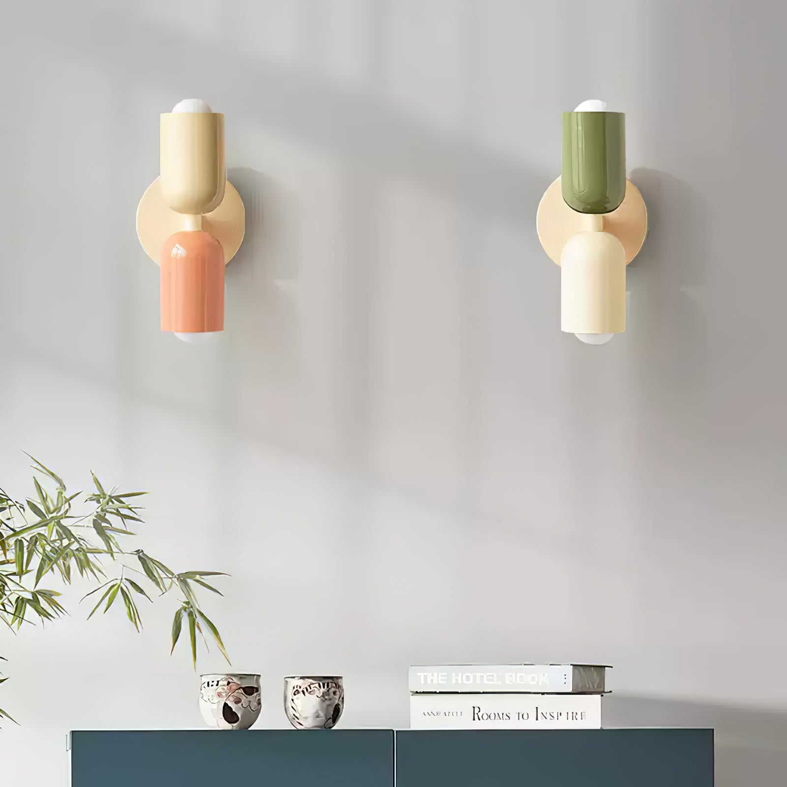 Couleur Double Plug In Wall Lamp - Blowlighting
