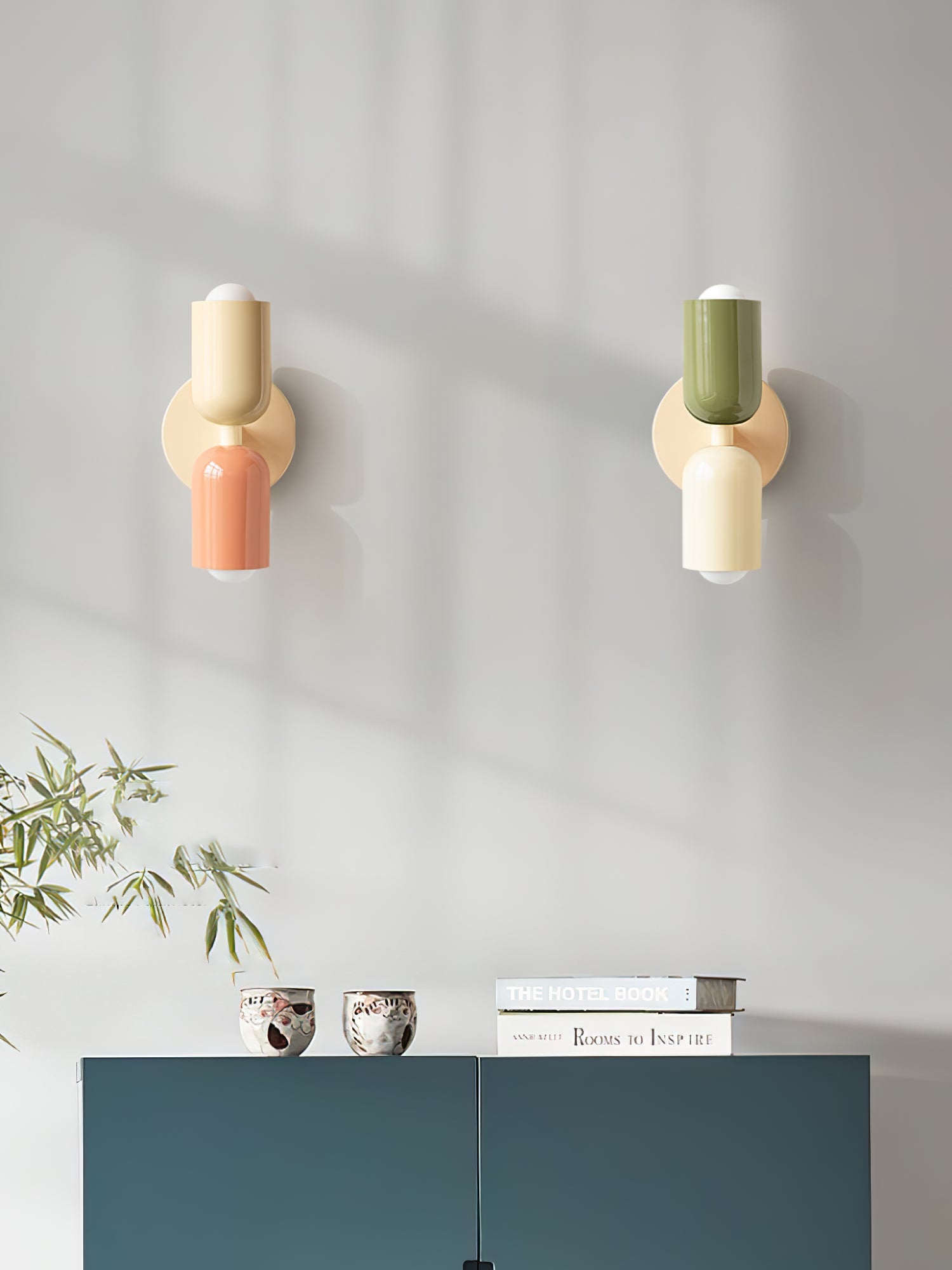Couleur Double Plug In Wall Lamp - Blowlighting