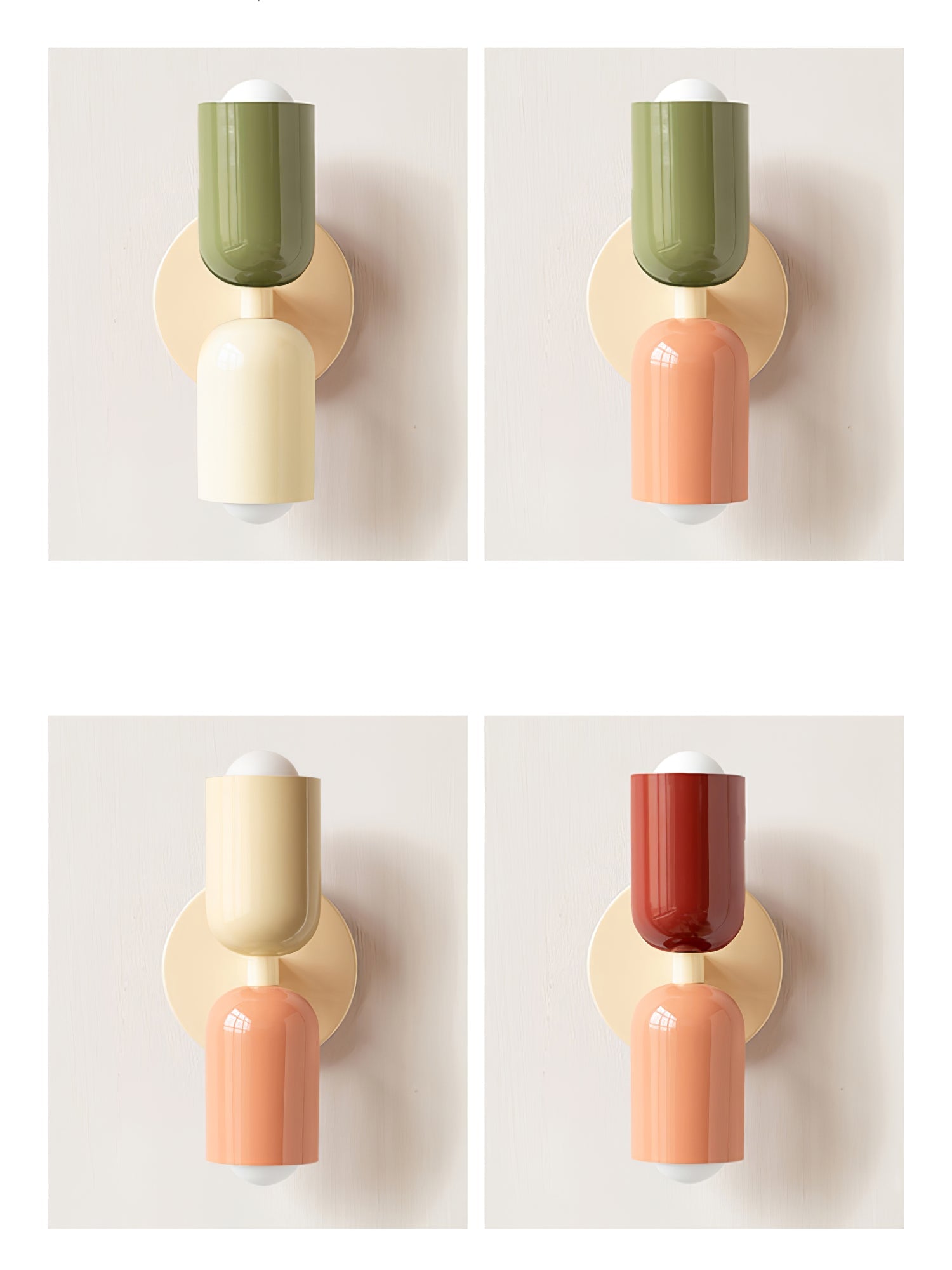 Couleur Double Plug In Wall Lamp - Blowlighting