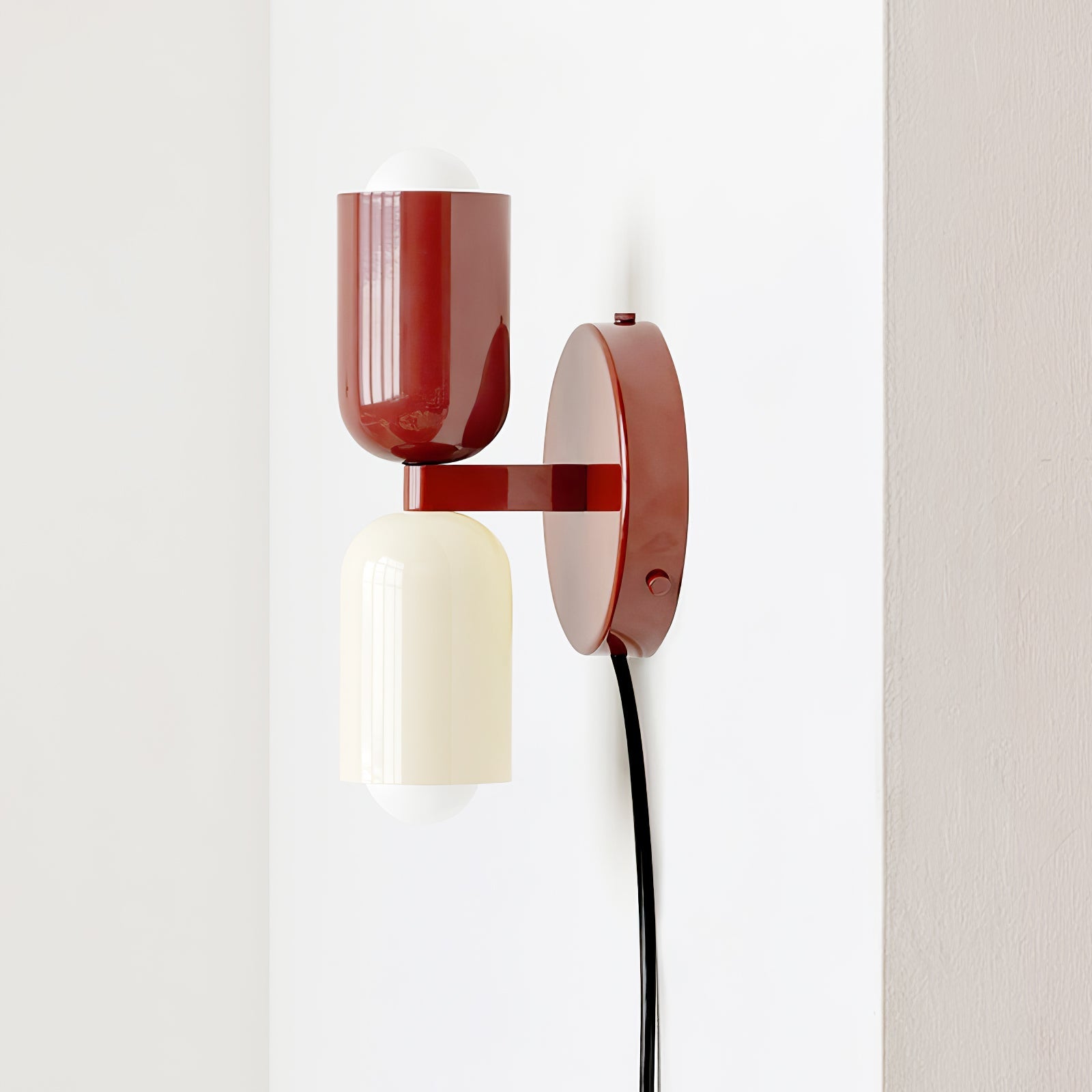 Couleur Double Plug In Wall Lamp - Blowlighting