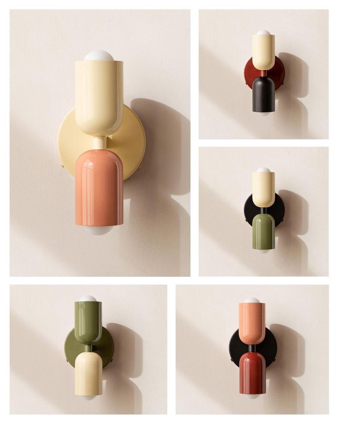 Couleur Double Plug In Wall Lamp - Blowlighting