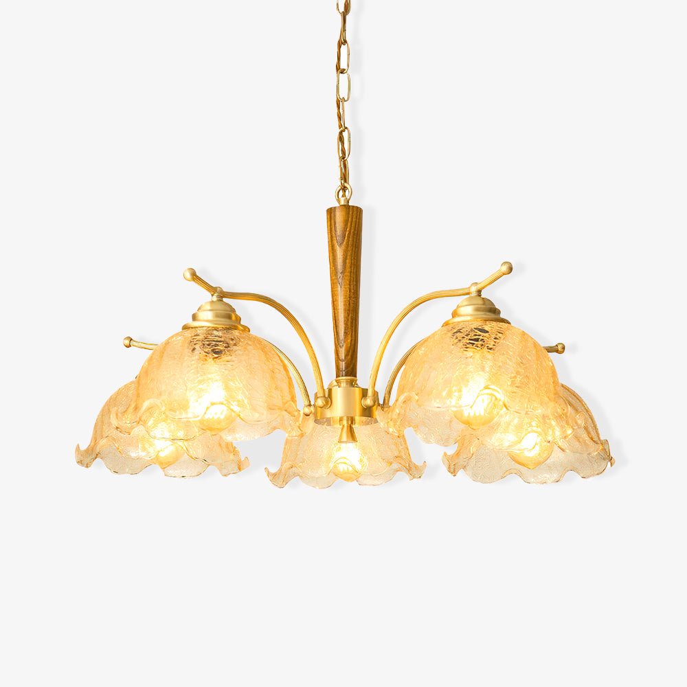 Orchid Vintage Glass Chandelier - Blowlighting