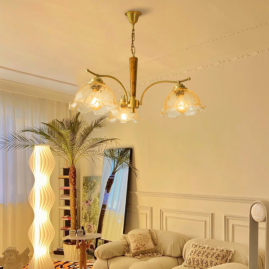 Orchid Vintage Glass Chandelier - Blowlighting