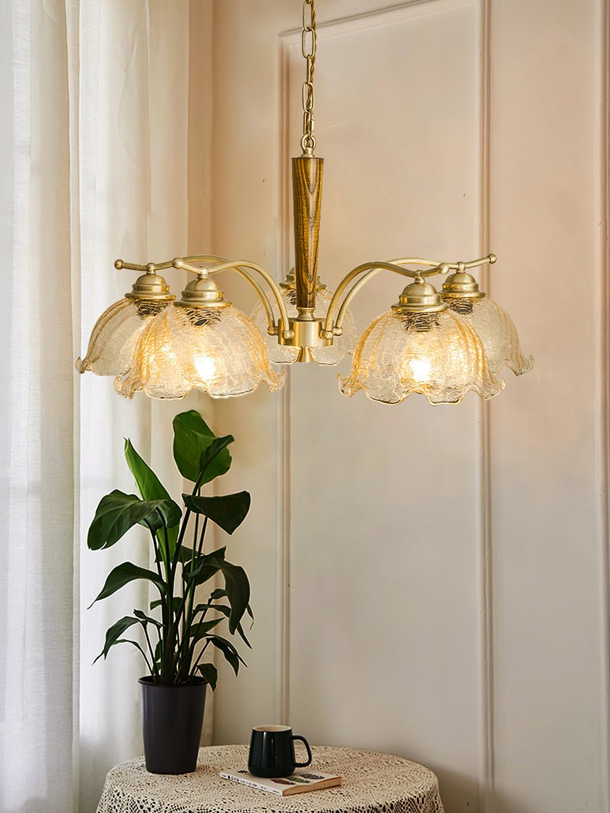 Orchid Vintage Glass Chandelier - Blowlighting