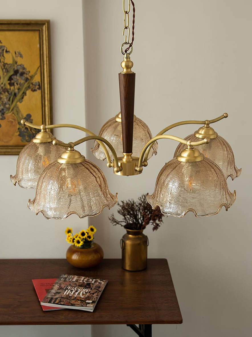 Orchid Vintage Glass Chandelier - Blowlighting