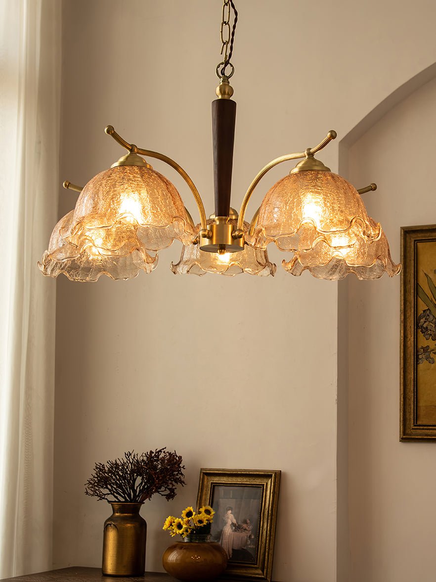 Orchid Vintage Glass Chandelier - Blowlighting