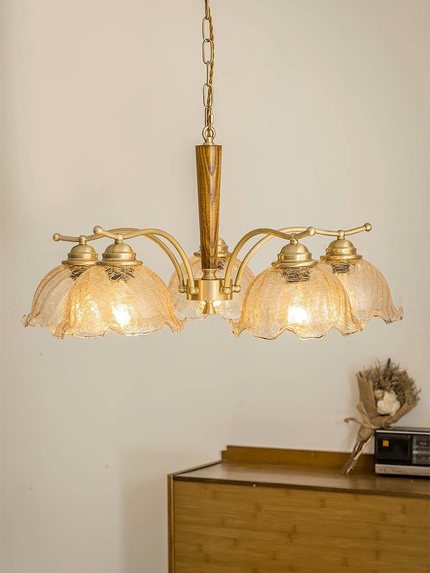 Orchid Vintage Glass Chandelier - Blowlighting