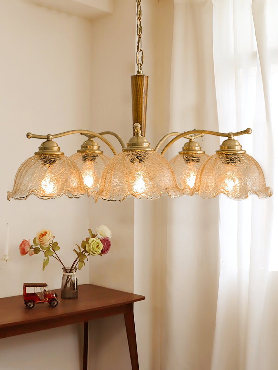 Orchid Vintage Glass Chandelier - Blowlighting