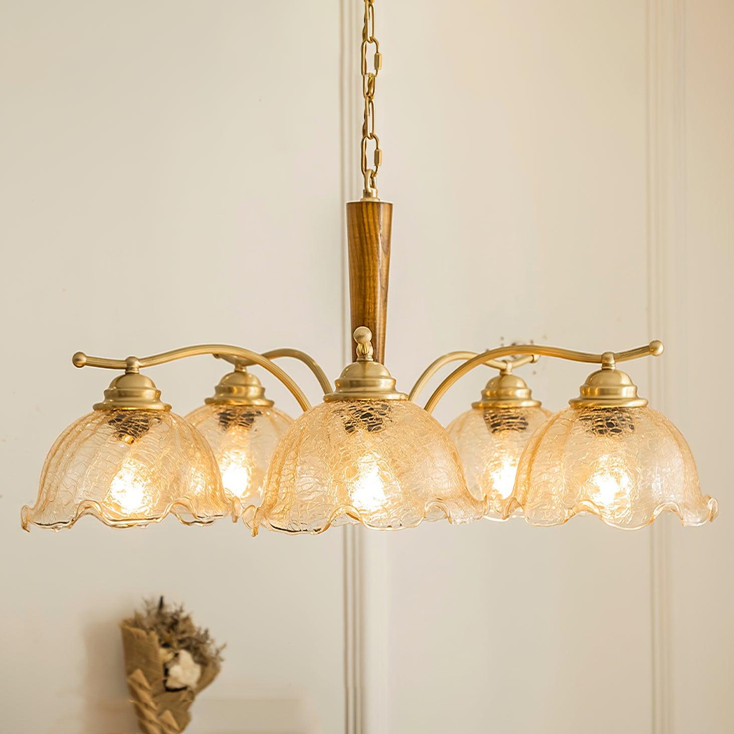 Orchid Vintage Glass Chandelier - Blowlighting
