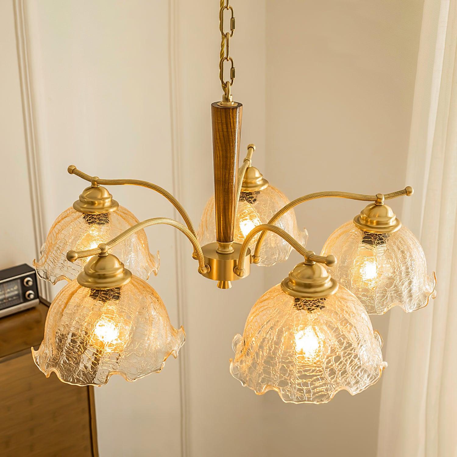 Orchid Vintage Glass Chandelier - Blowlighting