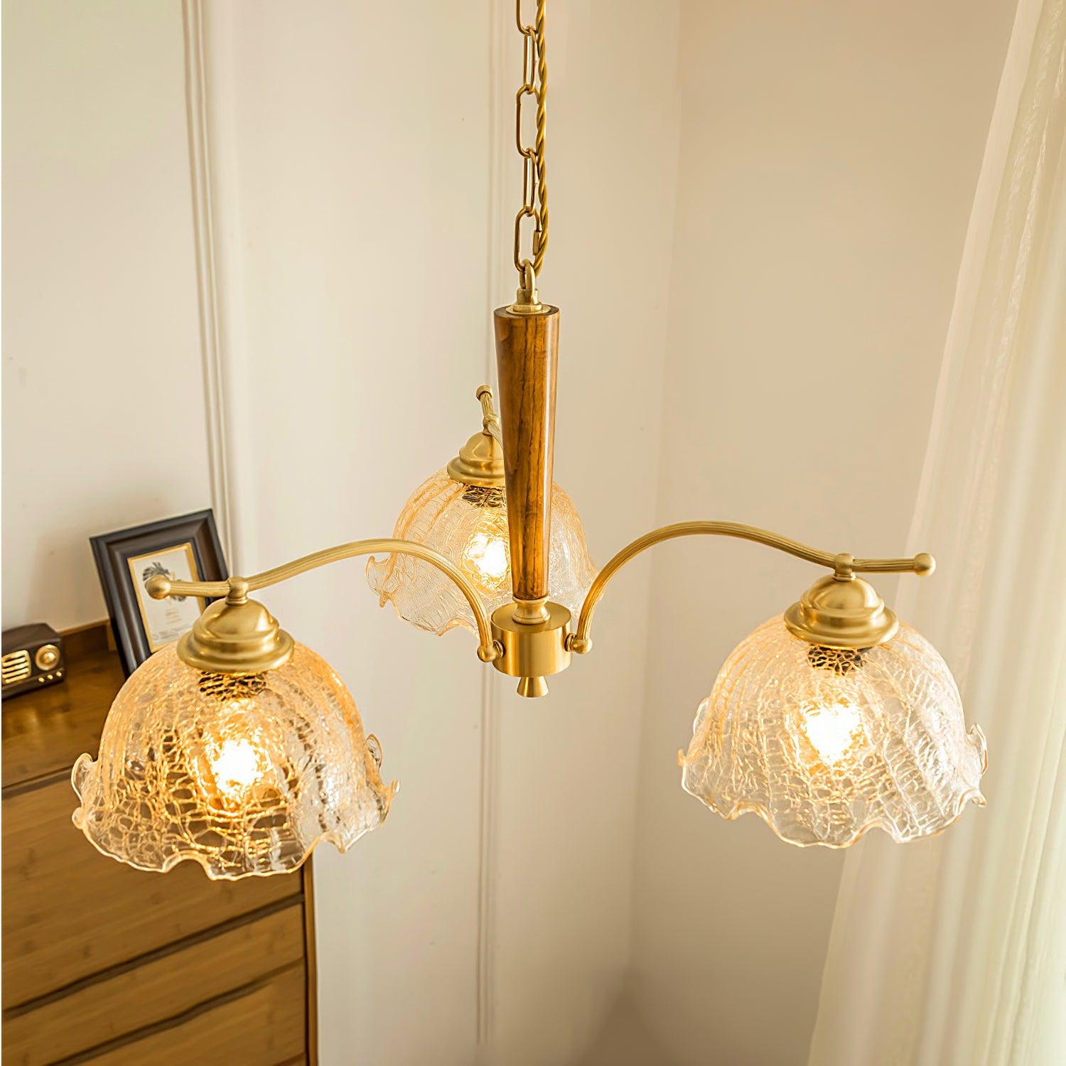 Orchid Vintage Glass Chandelier - Blowlighting