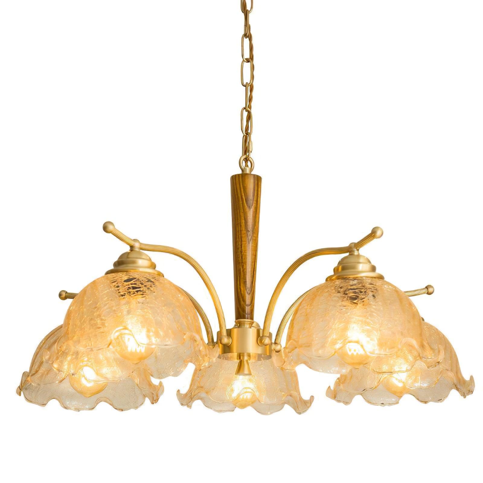Orchid Vintage Glass Chandelier - Blowlighting
