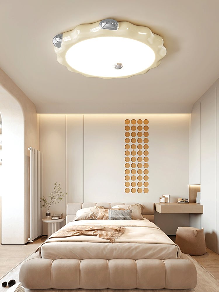 Cream Puffering Ceiling Light - Blowlighting