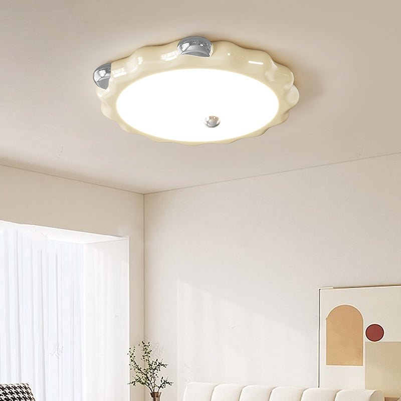 Cream Puffering Ceiling Light - Blowlighting