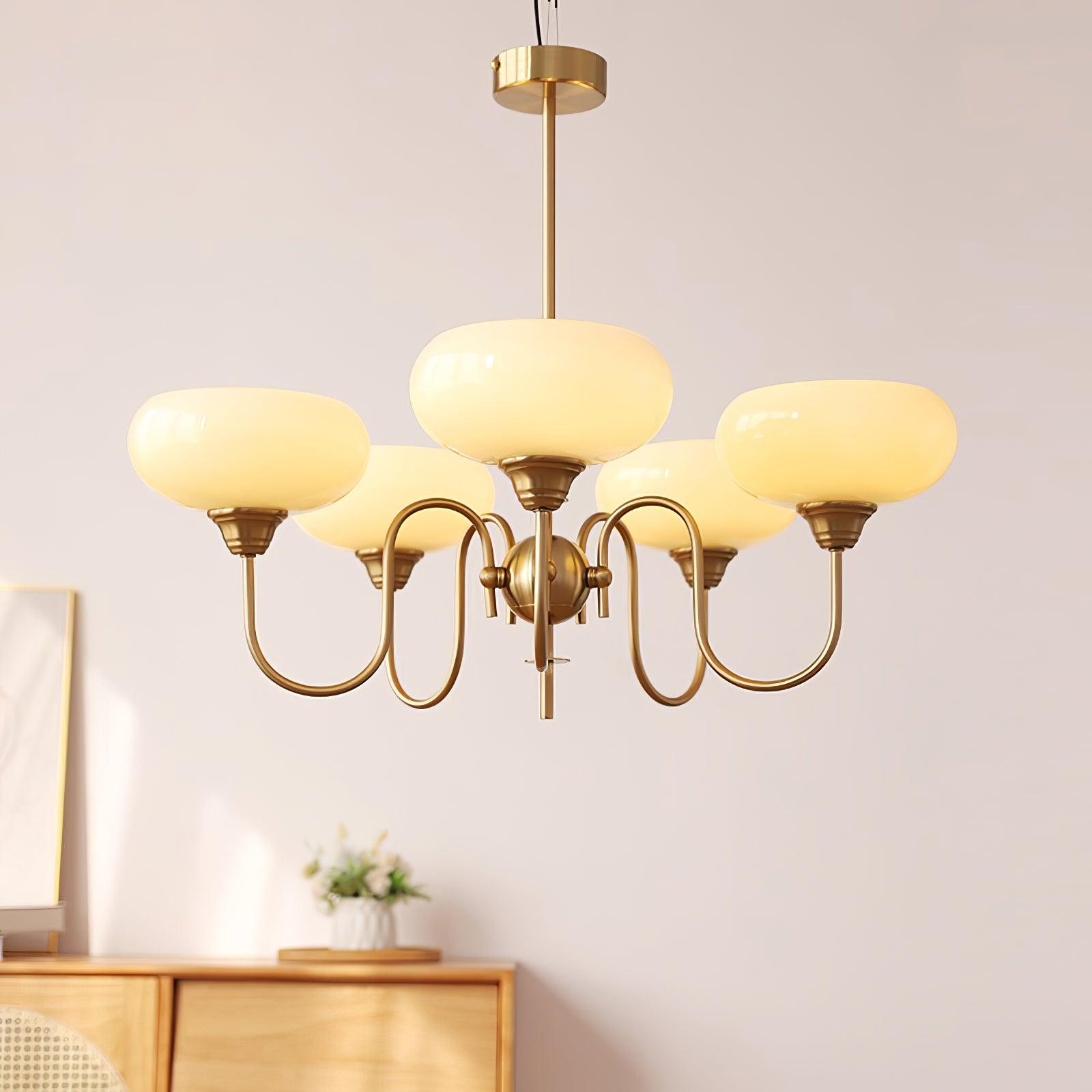 Creamy Persimmon Chandelier - Blowlighting