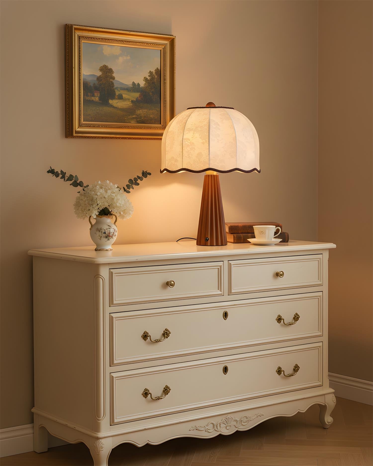 Crellin Vintage Fabric Table Light