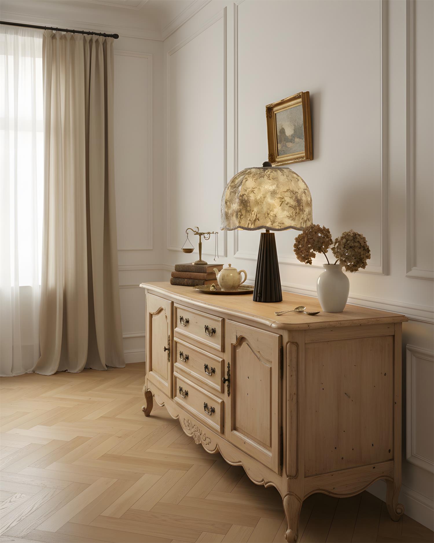 Crellin Vintage Fabric Table Light