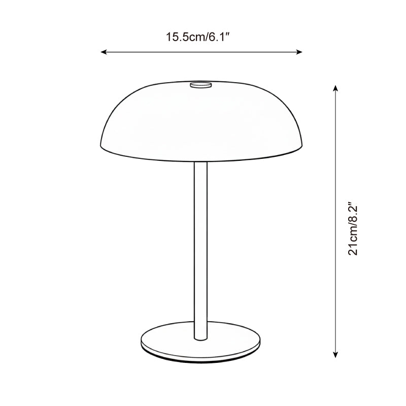 Crescent Modern Metal Table Light