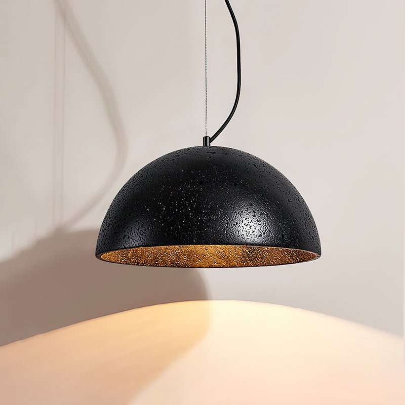Avdoraris Dome-Shaped Travertine Pendant Light - Blowlighting