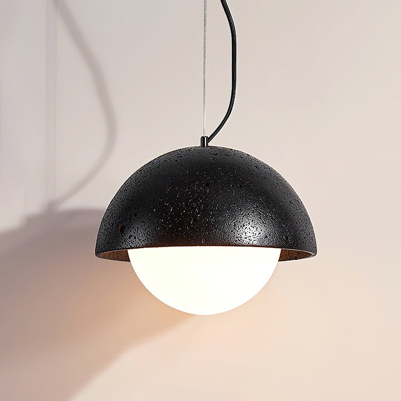 Avdoraris Dome-Shaped Travertine Pendant Light - Blowlighting