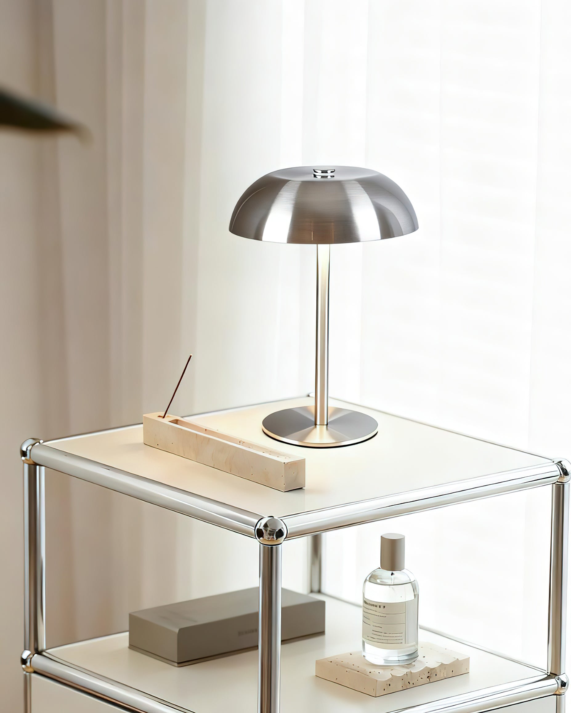 Crescent Modern Metal Table Light