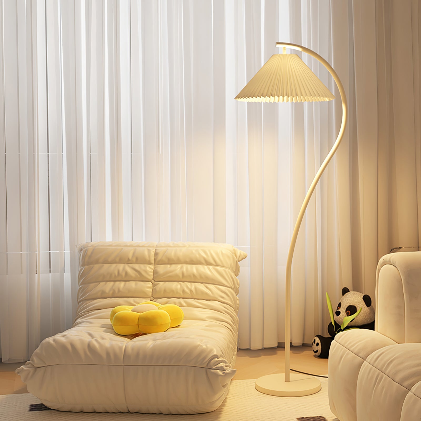 Crescini Pleated Floor Lamp - Blowlighting