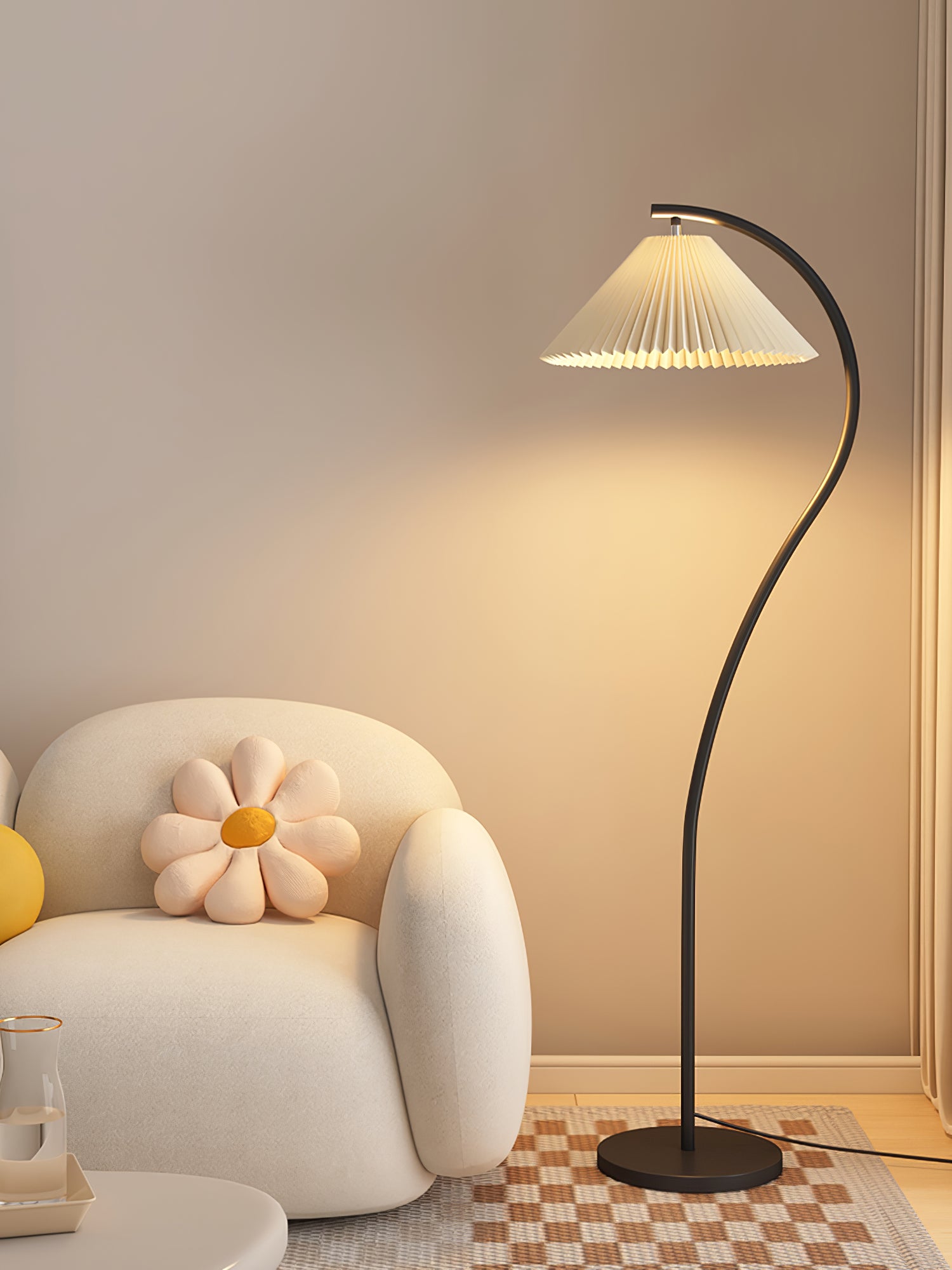 Crescini Pleated Floor Lamp - Blowlighting