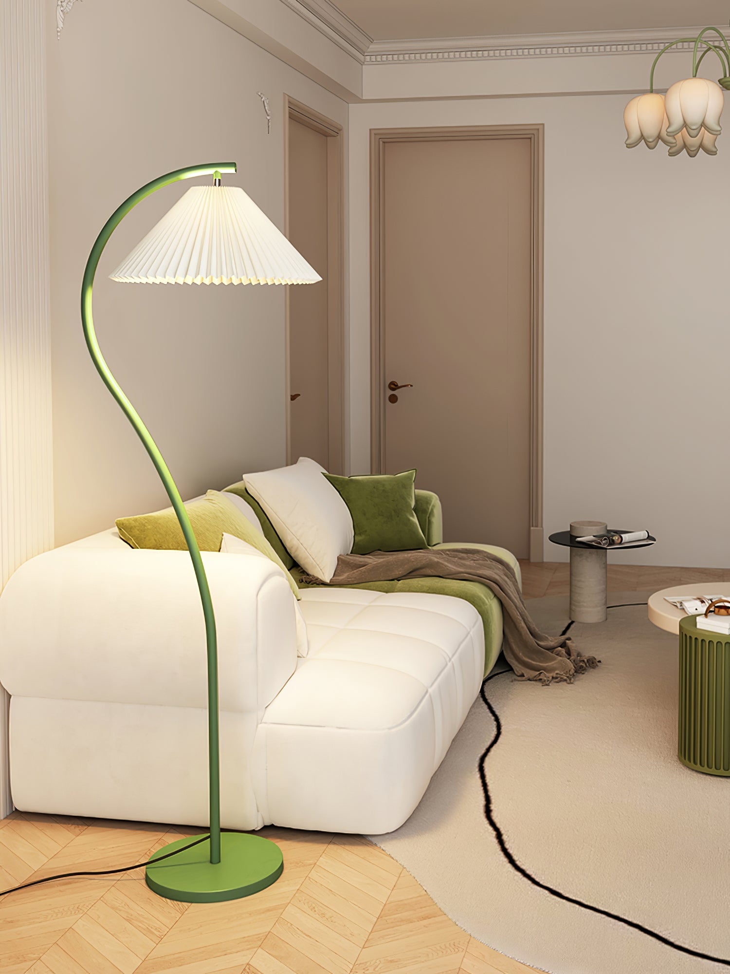 Crescini Pleated Floor Lamp - Blowlighting