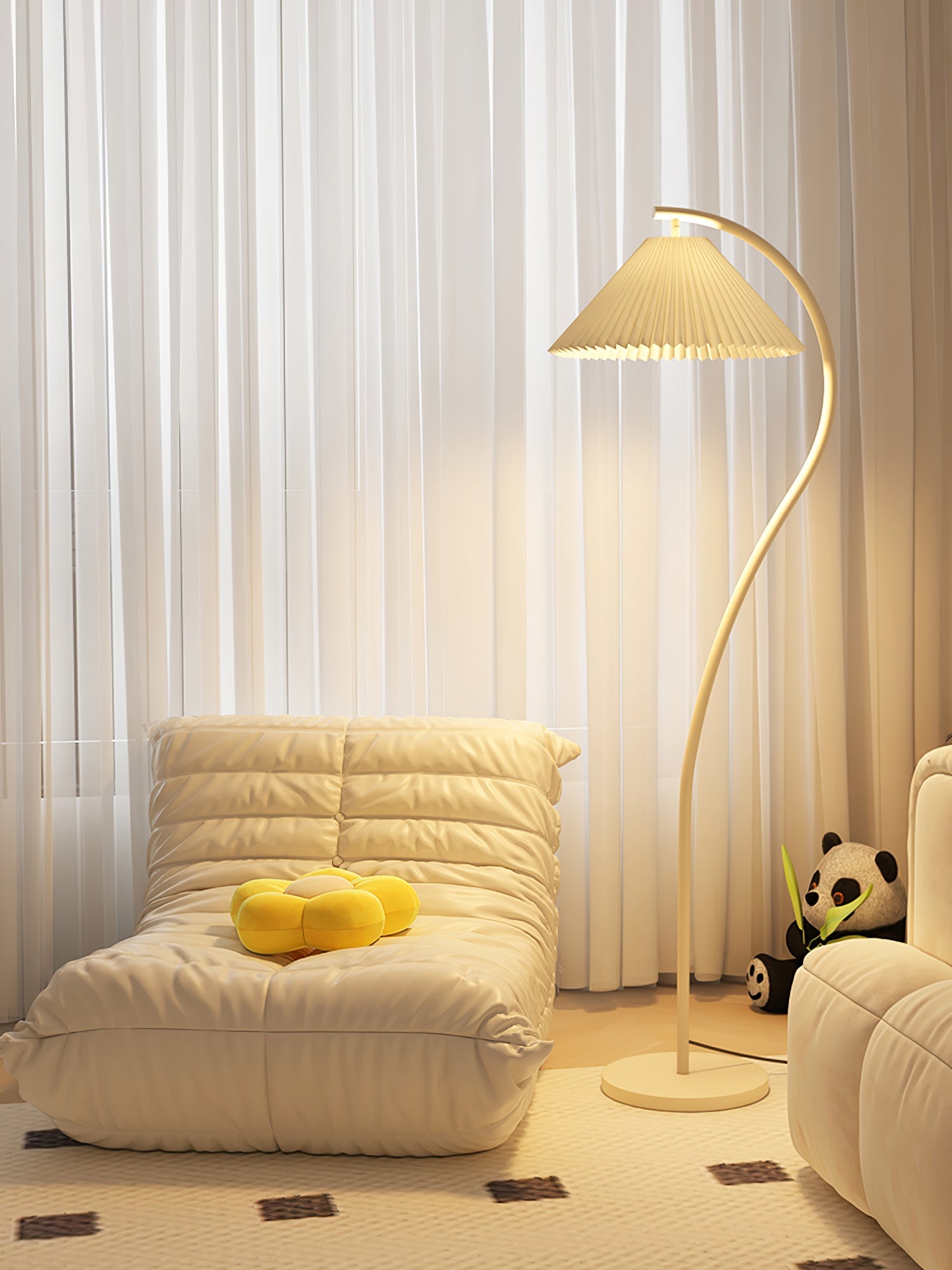 Crescini Pleated Floor Lamp - Blowlighting