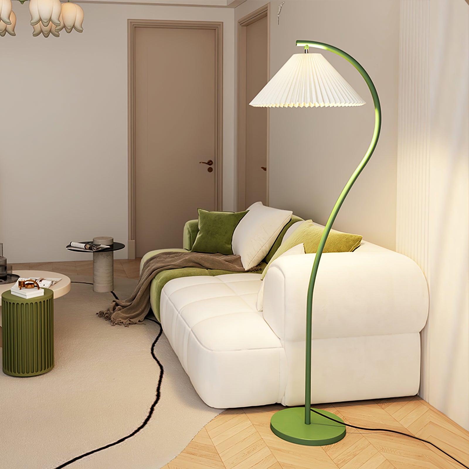 Crescini Pleated Floor Lamp - Blowlighting