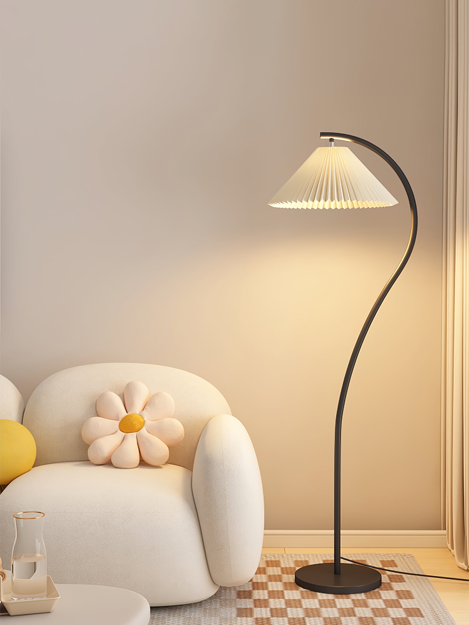 Crescini Pleated Floor Lamp - Blowlighting