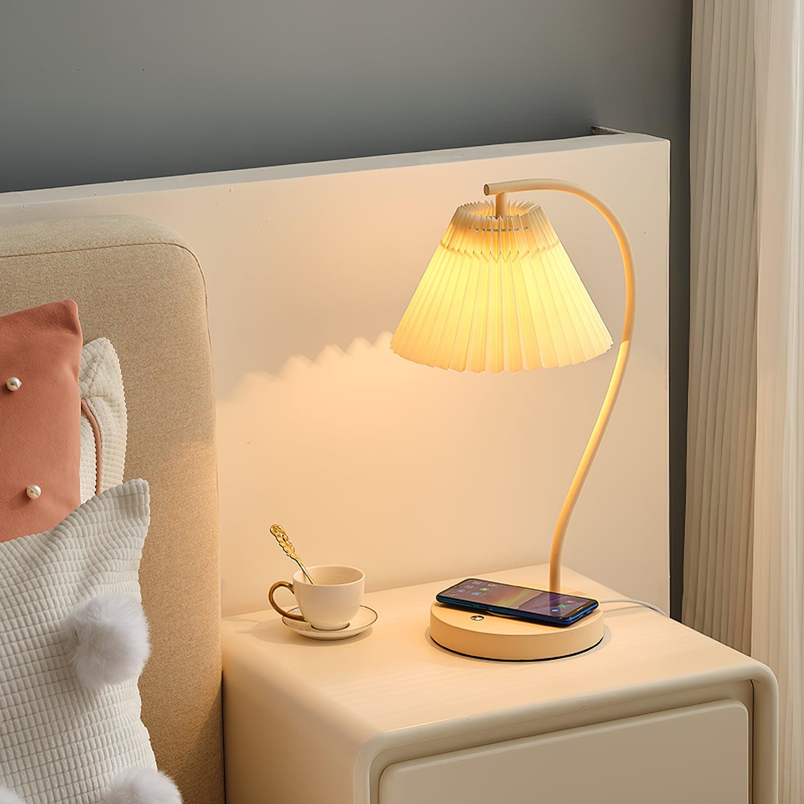 Crescini Pleated Table Lamp - Blowlighting