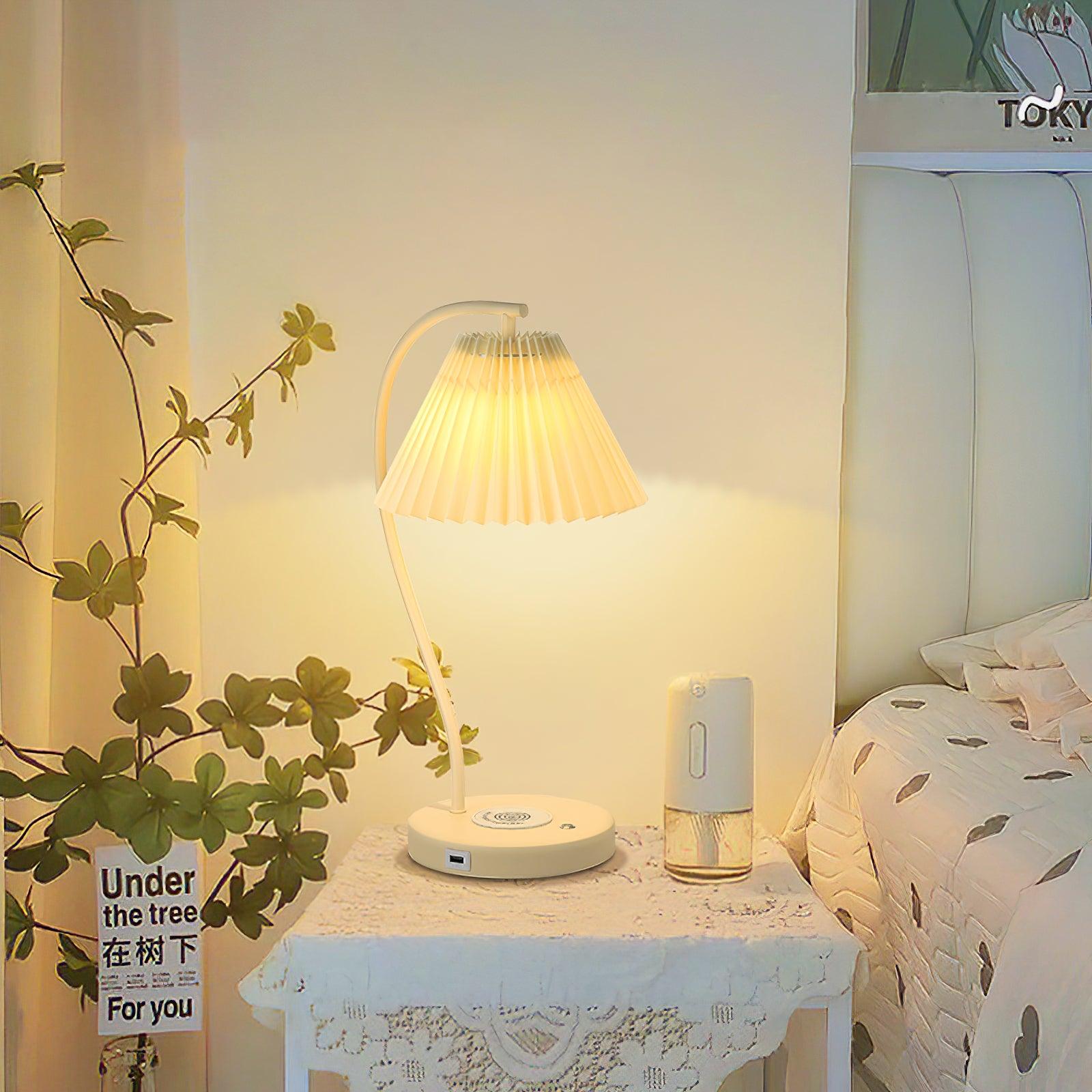 Crescini Pleated Table Lamp - Blowlighting