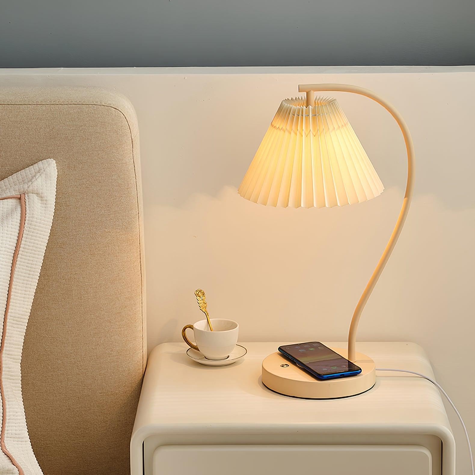 Crescini Pleated Table Lamp - Blowlighting