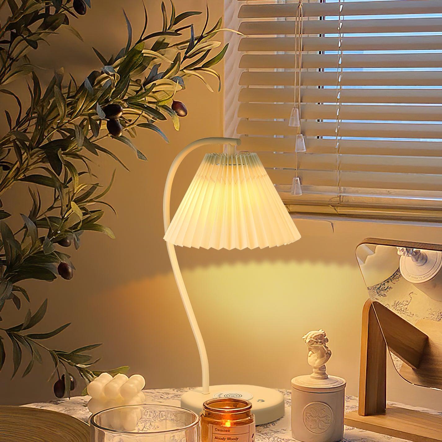 Crescini Pleated Table Lamp - Blowlighting