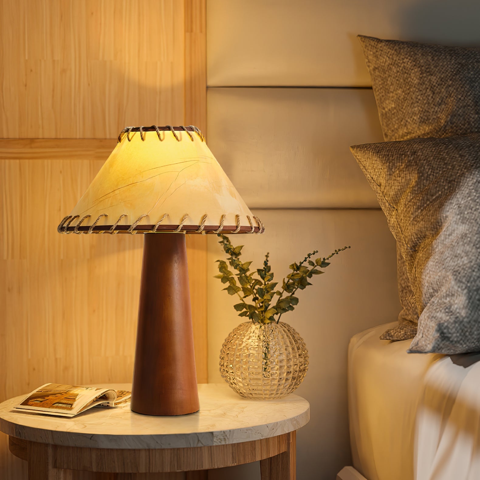 Kaelin Wooden Column Floor Lamp - Blowlighting
