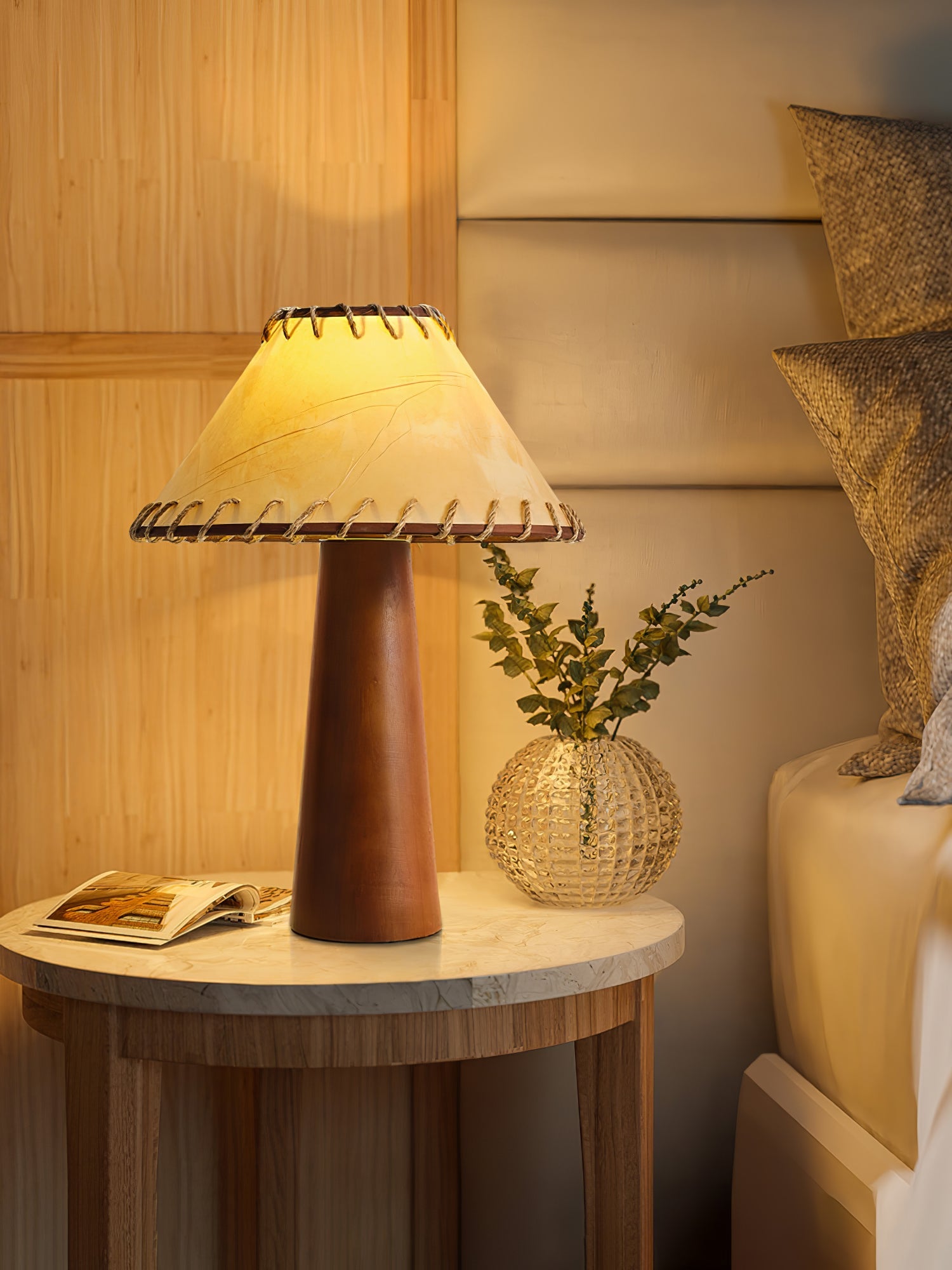 Kaelin Wooden Column Floor Lamp - Blowlighting