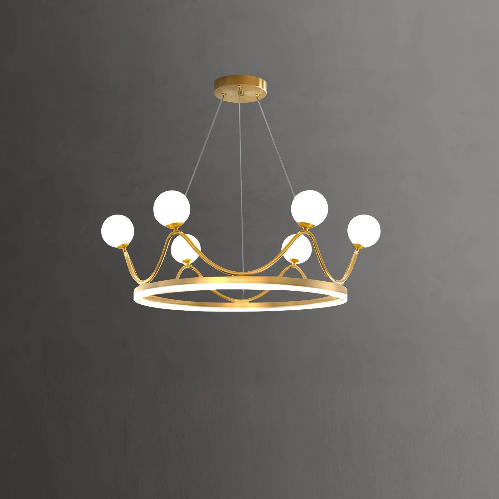 Crown Brass Chandelier - Blowlighting