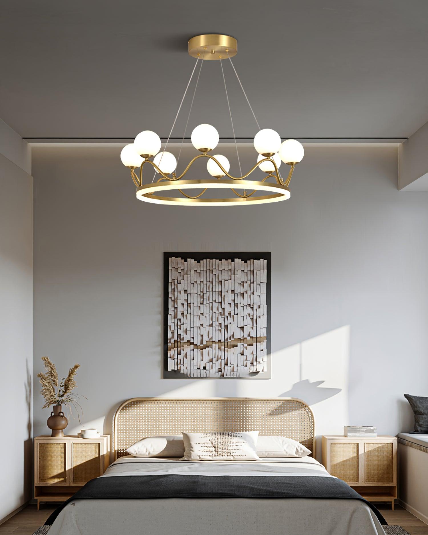 Crown Brass Chandelier - Blowlighting