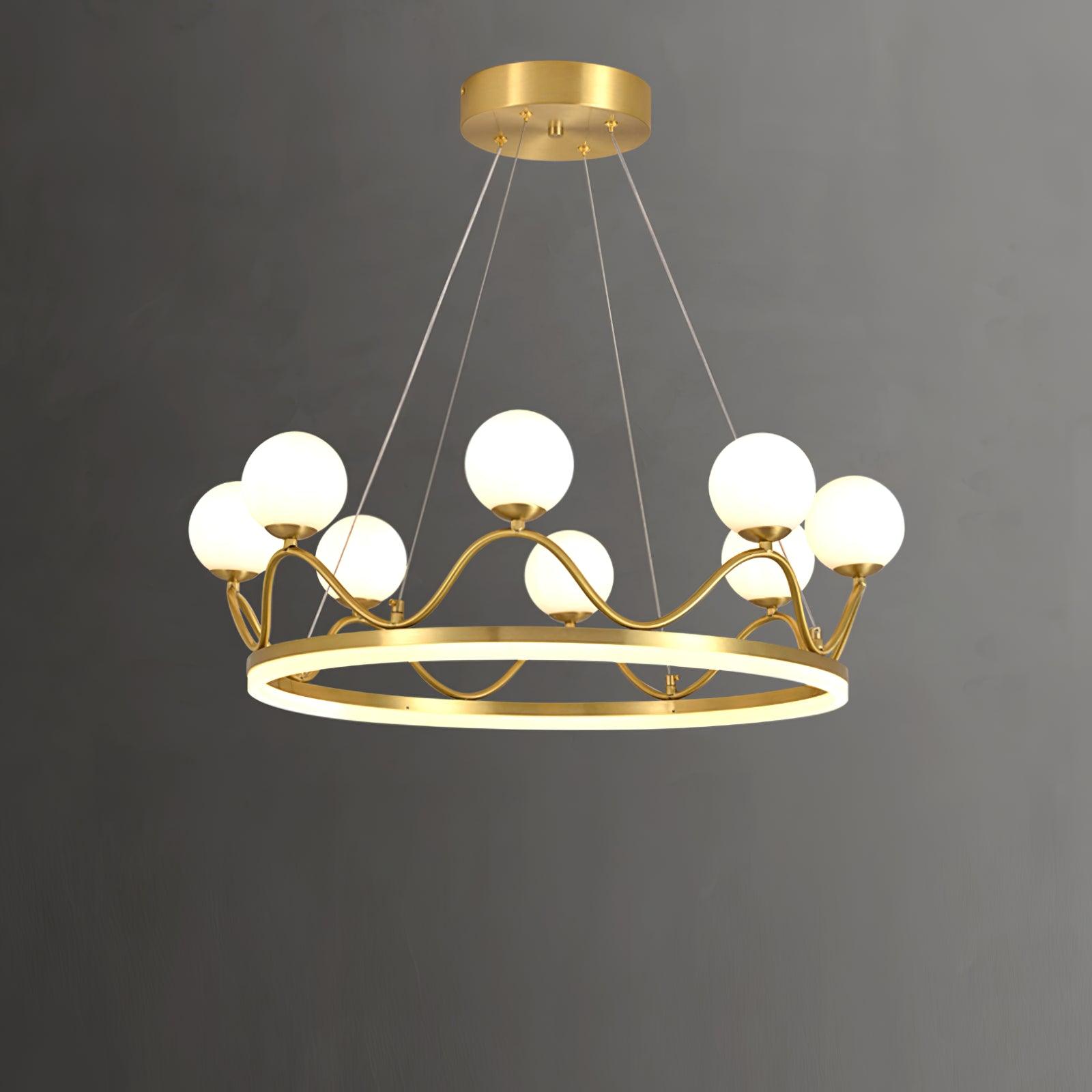 Crown Brass Chandelier - Blowlighting