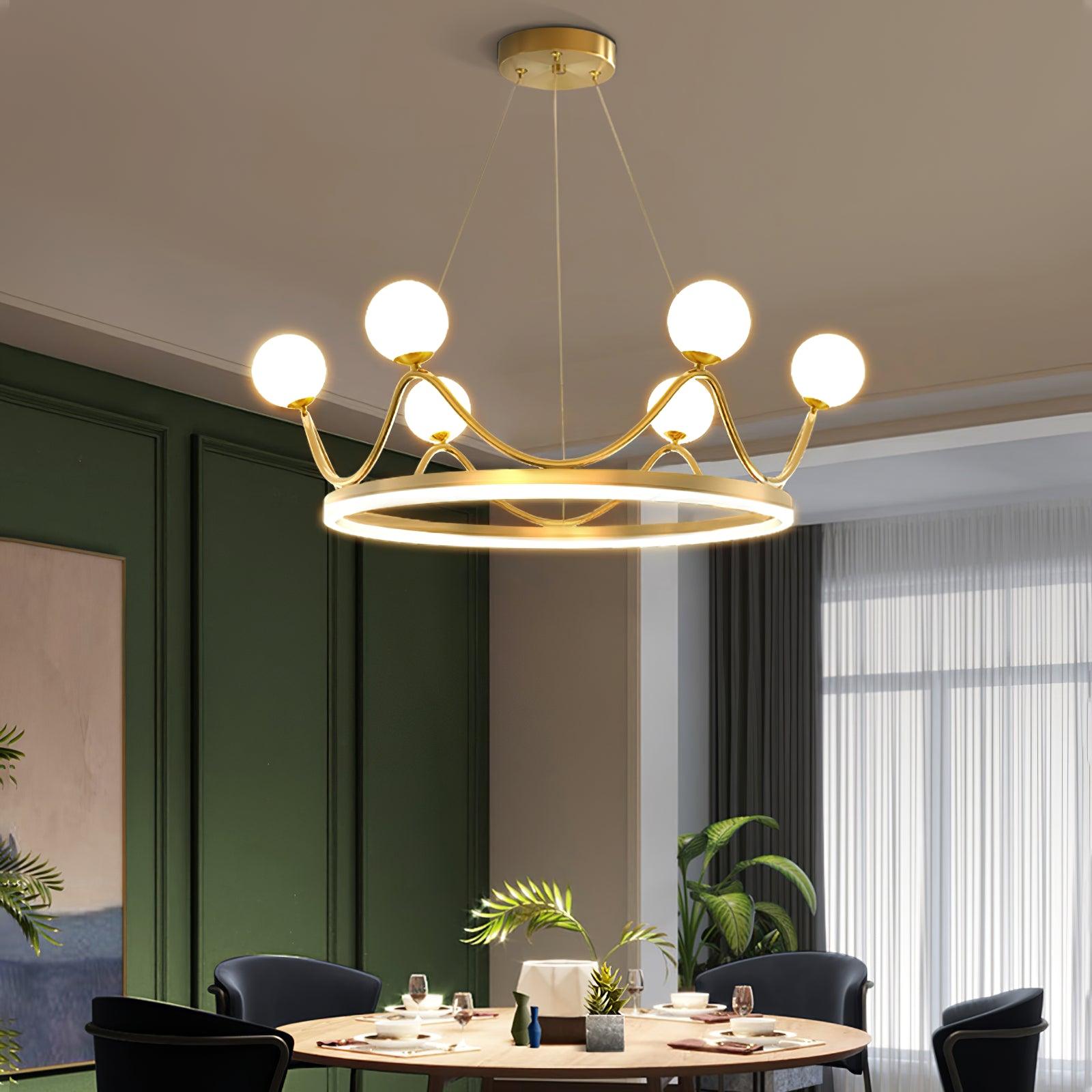 Crown Brass Chandelier - Blowlighting