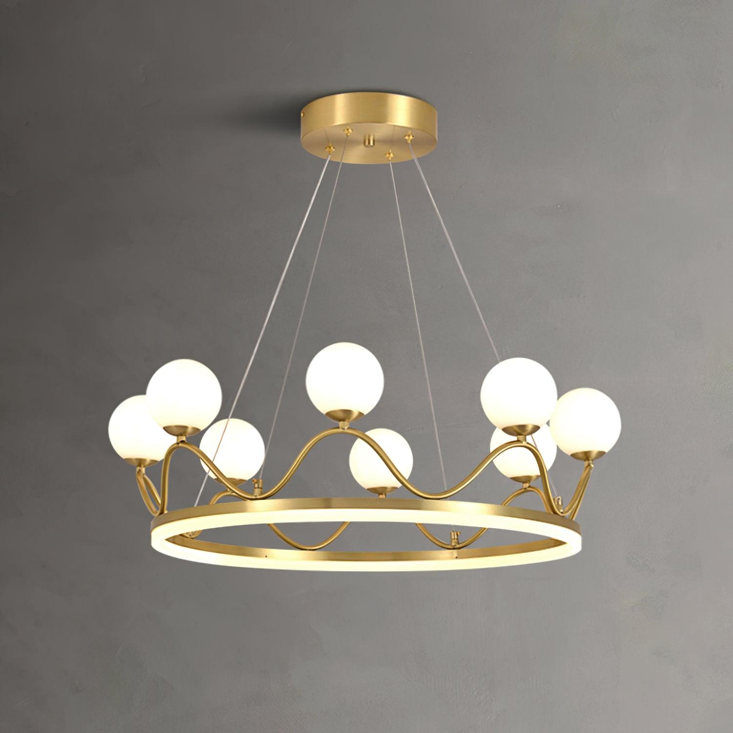 Crown Brass Chandelier - Blowlighting