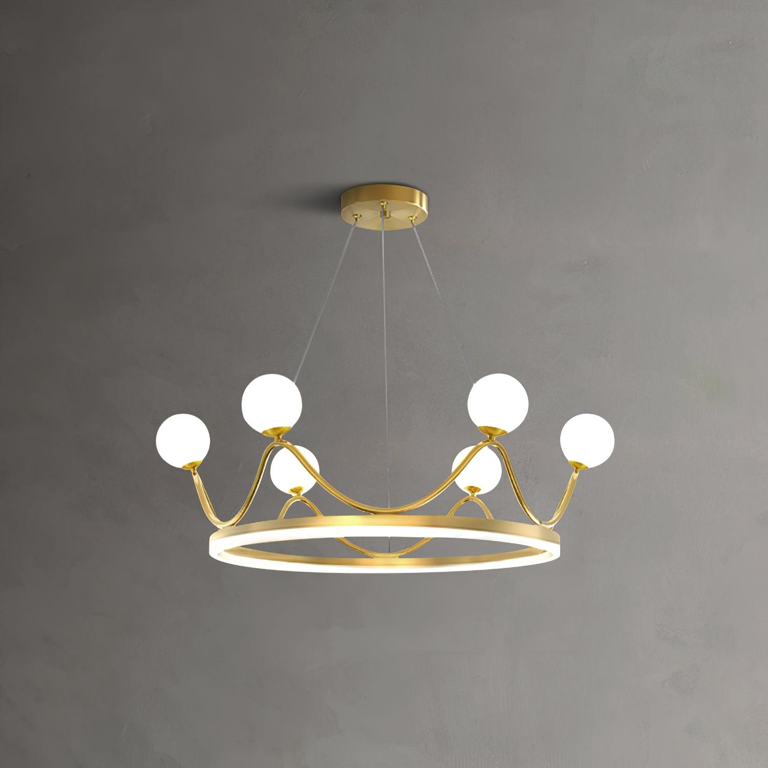Crown Brass Chandelier - Blowlighting