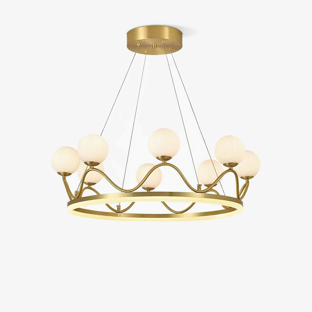 Crown Brass Chandelier - Blowlighting