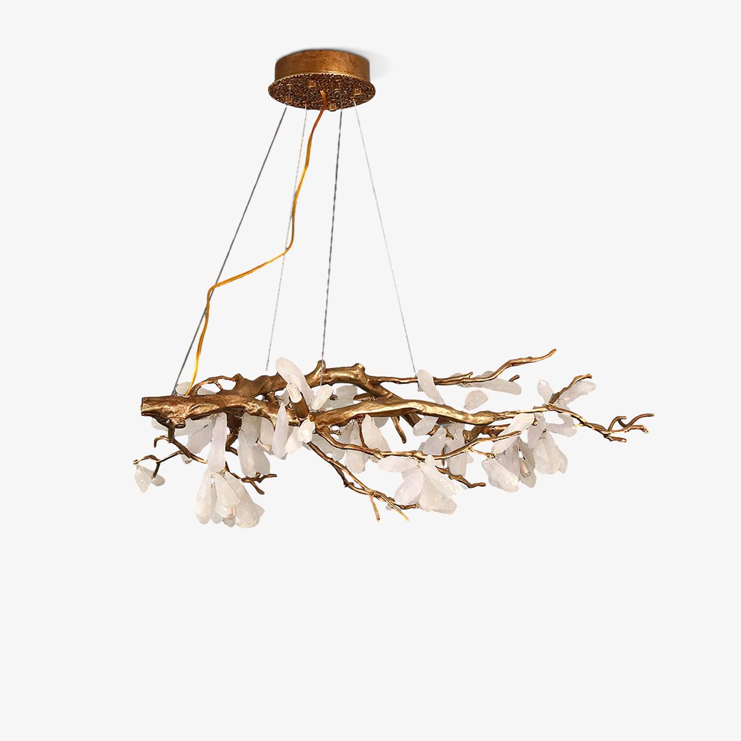 Lustra Chandelier Branch Stone Organic - Blowlighting