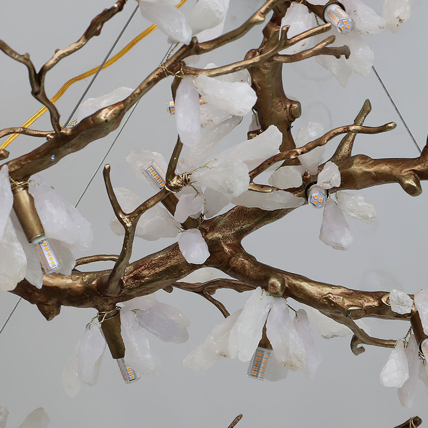 Lustra Chandelier Branch Stone Organic - Blowlighting