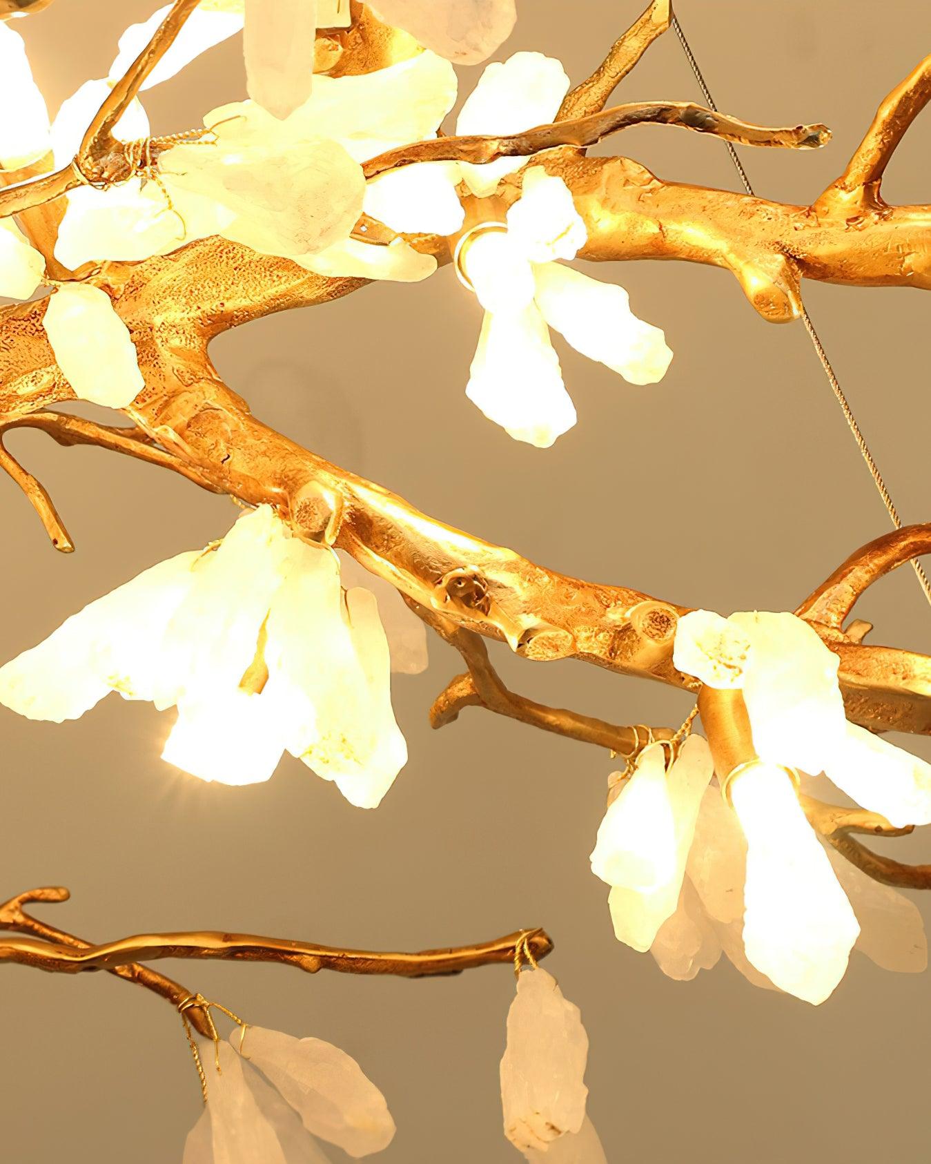 Lustra Chandelier Branch Stone Organic - Blowlighting