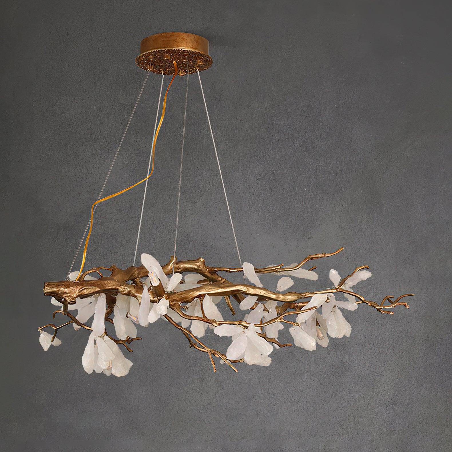 Lustra Chandelier Branch Stone Organic - Blowlighting