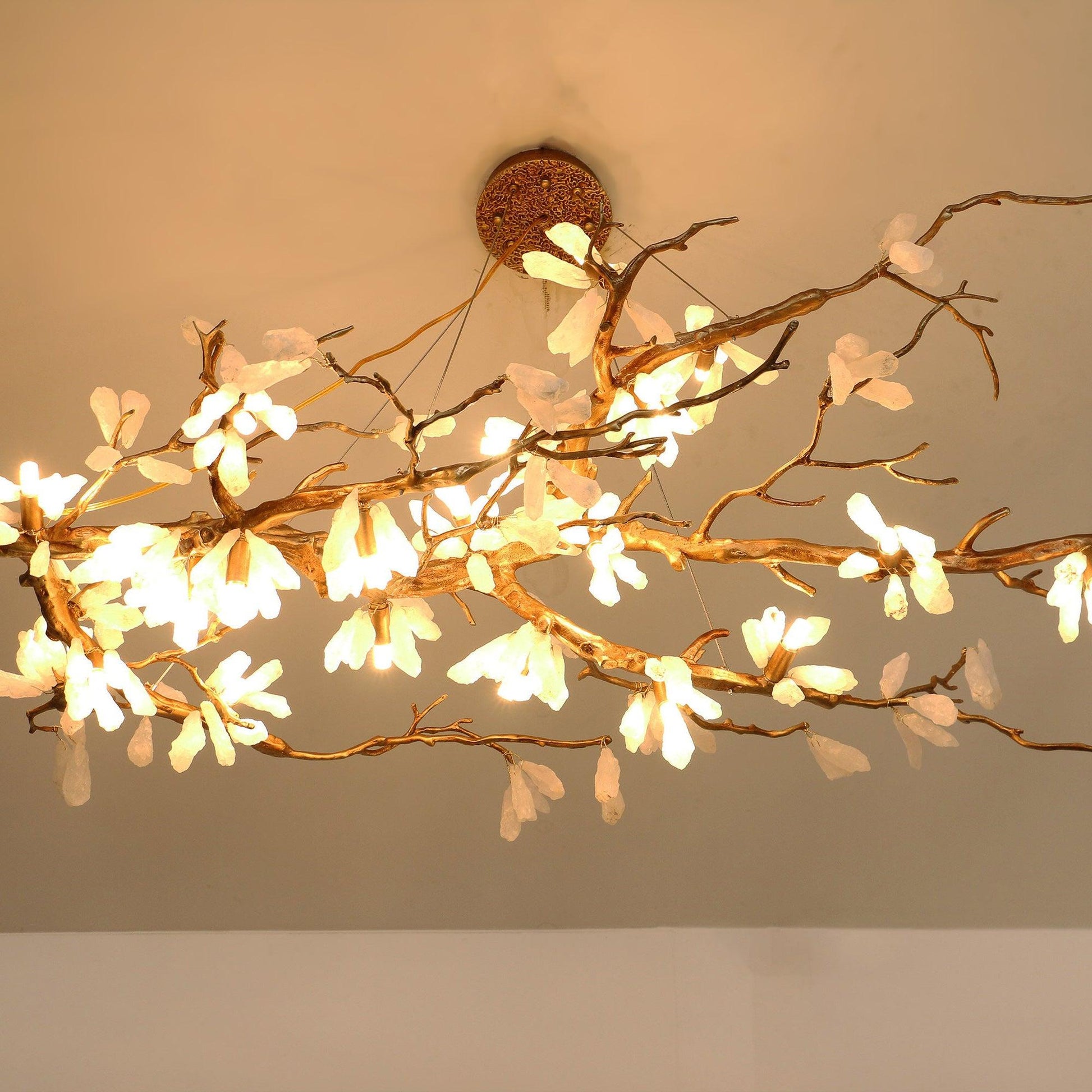 Lustra Chandelier Branch Stone Organic - Blowlighting