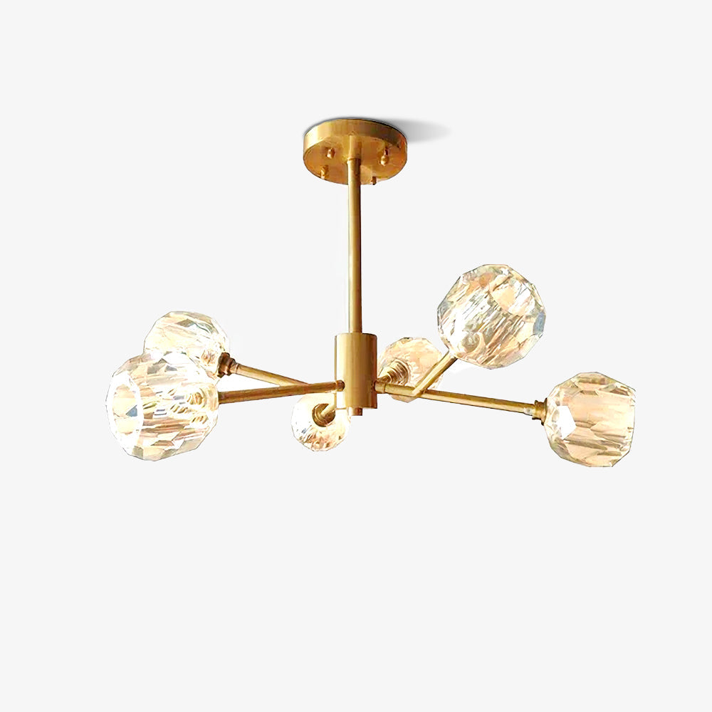 Crystal Ball Round Cluster Chandelier - Blowlighting